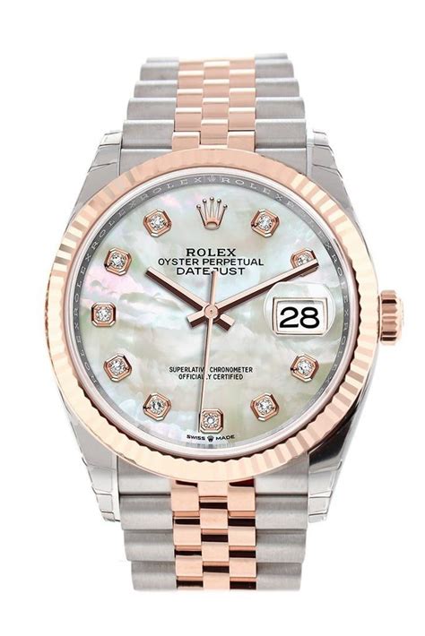 rolex datejust rose pearlmather|rolex datejust 36mm white dial.